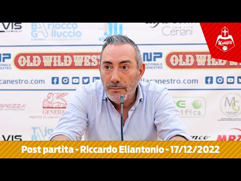 Post partita Legnano - Gallarate | Riccardo Eliantonio del 17/12/2022