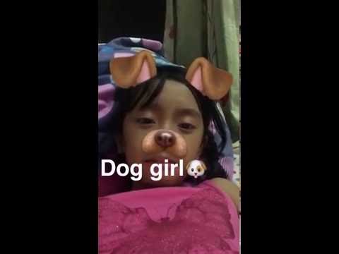 A cute dog girl by snapchat😘😘😍😇