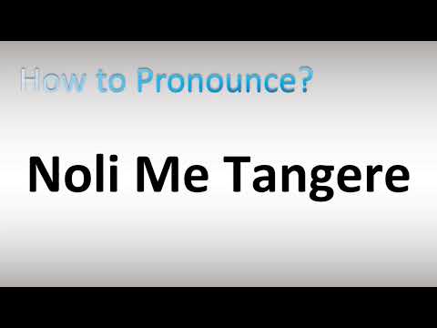 How to Pronounce Noli Me Tangere
