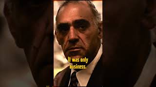 Tessio: Tom can you get me off the hook? For old times sake? Tom: can't do it #thegodfather #movie