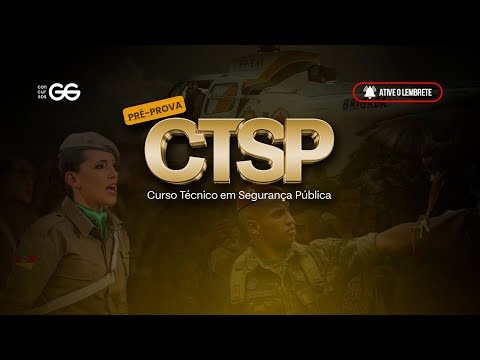 Pré-prova ao vivo CTSP Brigada Militar RS | Revisão Completa Curso Técnico em Segurança Pública