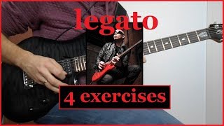 Legato Exercise - Intermediate Guitar Lesson - 4 exercises (with tabs)