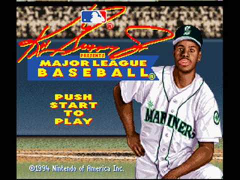 Ken Griffey Jr presents Major League Baseball Super Nintendo