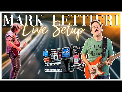 Live-Sound von Mark Lettieri: Gitarre, Amps und Pedalboard (aus dem Auto :-))