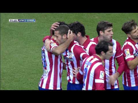 Gol de Diego Costa (2-0) en el Atlético de Madrid - Real Sociedad - HD