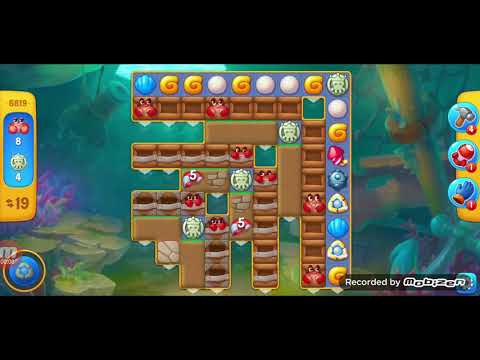 fishdom gameplay / level 6819 / It is like the ads? / thank you 피쉬돔 / 모바일 게임 / 중독성 있는 게임