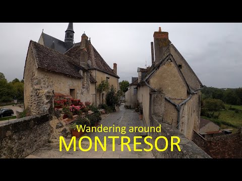 Wandering around Montresor, Central Loire Valley. 5 minutes of Les Plus Beaux Villages de France