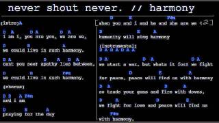 harmony (chords / lyrics) - nevershoutnever