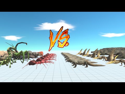 GIANT INVERTEBRATES VS RIPTILES Animal Revolt Battle Simulator
