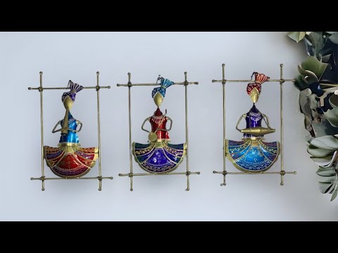 Round Radha Krishna Jhula Wall Hanging Showipece For Home Decor/ Gifts