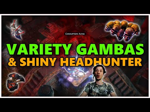 [PoE] Variety gambas & shiny Headhunter  - Stream Highlights #729