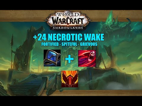 +24 Necrotic Wake - Kyrian Fury Warrior 9.1.5