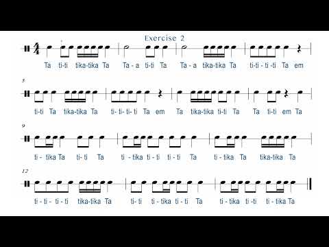 BASIC RHYTHM EXERCISE #musiclessons