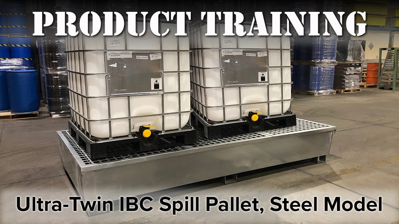 UltraTech Product Training – Ultra-Twin IBC Spill Pallet – Steel Model