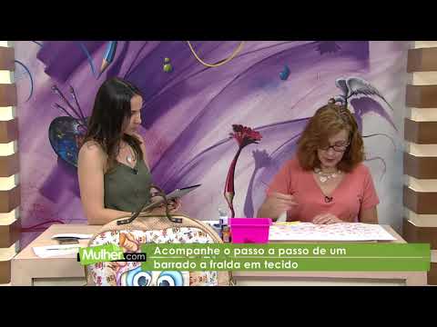 Pintura no barrado de fralda por Silmara Cortegozo - 25/10/2017 - Mulher.com - P1/2