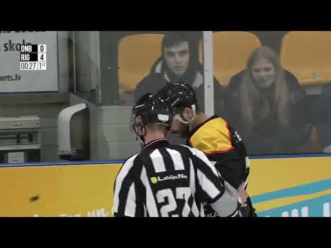 Optibet Hokeja līga. DLSS/Dinaburga  - HS Rīga. Spēles labākie momenti. (01.02.2023.)