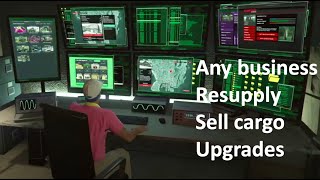 Manage any business via Master Control Terminal in Arcade, GTA Online - resupply, sell, upgrade...