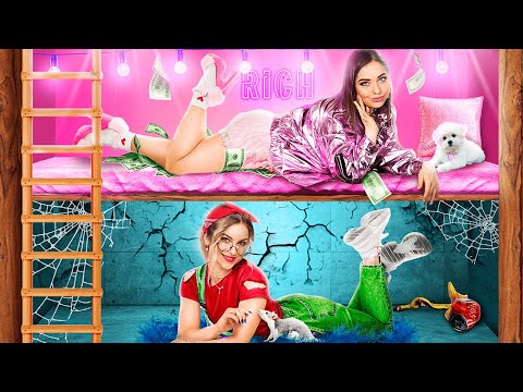 Costruiamo un Letto a Castello! Stanza Segreta dei Ricchi contro i Poveri!