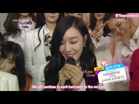 [Eng Sub] [140314] KBS2 Music Bank Waiting Room - SNSD Cut
