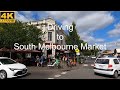 Driving to South Melbourne Market | Melbourne Australia | 4K UHD