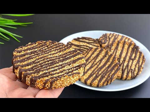 No sugar! without flour! no eggs! Crispy cookies with 2 ingredients!
