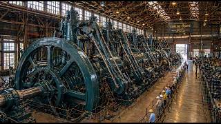 The Hidden Power of Early Industrial Engines Revealed. Old Machinery and Engineering Documentary