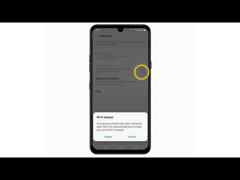 Creating a Mobile Wi Fi Hotspot LG G8X ThinQ Dual Screen