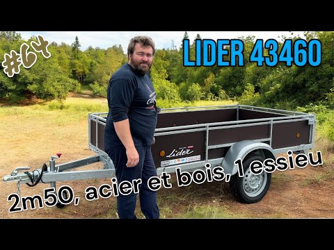 Remorque bagagère LIDER en bois - 1 essieu - PTAC : 500/750 kg - 251 x 133 cm - Référence MAGNUM EXPLORER 3500_5