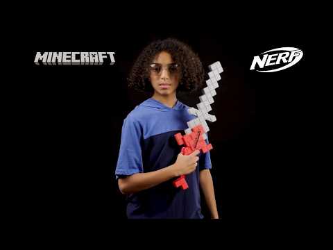 Nerf Minecraft Heartstealer Sword, 4 Nerf Elite Foam Darts, Foam Blade, Dart Blaster thumbnail