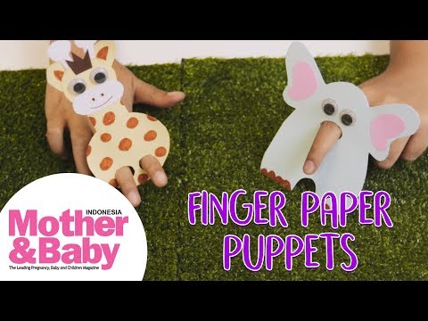 Art & Craft - DIY Finger Paper Puppets