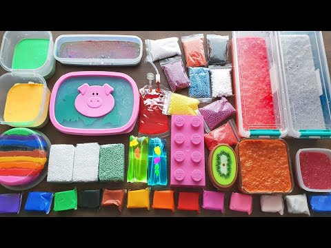 Slime Smoothie Mixing Old Slimes and Stuff - Izabela Stress