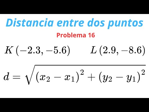 Distancia entre dos puntos | Problema 16