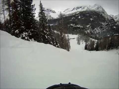 Chiesa In Valmalenco: il muro finale della pista Thoeni