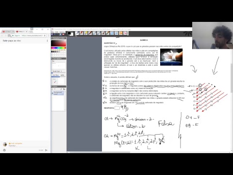 Química - Monitoria Ao vivo - Q31 UFSC 2017 - Prof° Zampinha.