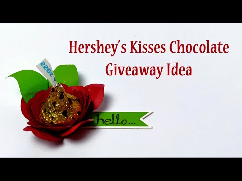 DIY Hershey's Kisses Chocolate Rose Flower | Hershey's Kisses Chocolate Rose Bouquet