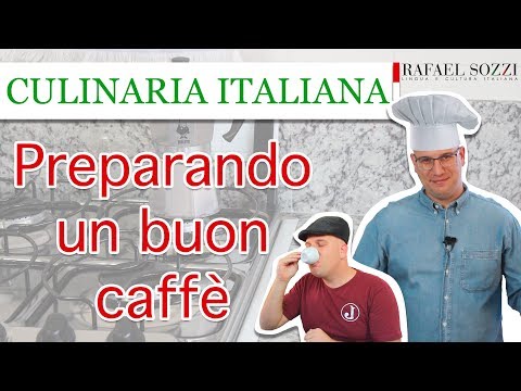 PREPARANDO UN BUON CAFFÈ - O café na cafeteira italiana - Cucina italiana #1
