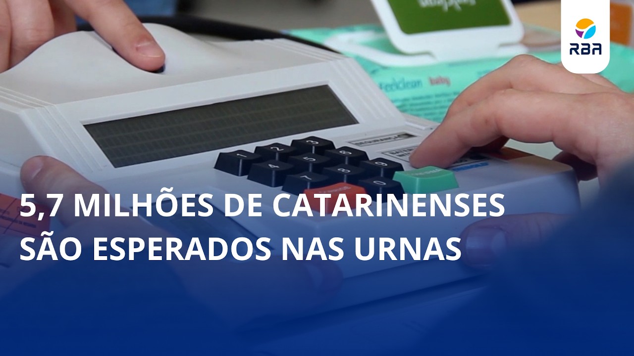 5,7 milhões de catarinenses são esperados nas urnas