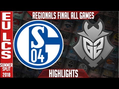 S04 vs G2 Highlights ALL GAMES | EU LCS Regional's Final Summer 2018 | FC Schalke 04 vs G2 Esports