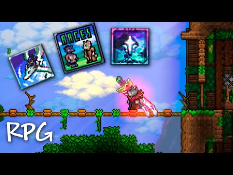 Eu TRANSFORMEI o TERRARIA em um VERDADEIRO RPG!