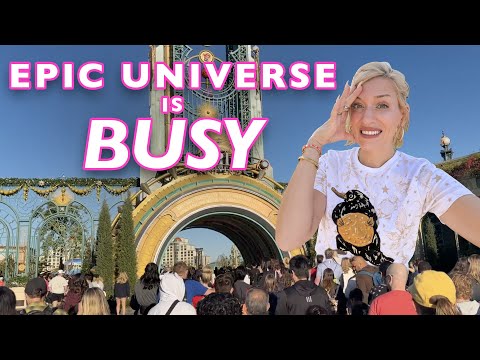 EPIC UNIVERSE CROWDS: Visiting The NEW Park During The Busiest Time of Year | Universal Orlando