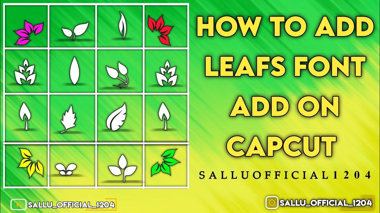 How To Add Leafs Font On Capcut || Capcut Add Font || How To Add Leafs Font || #leafs