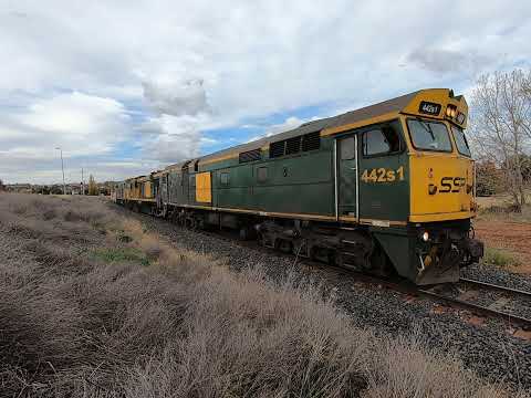 442S1, 602 & 442S2 at Parkes NSW.  Mon 03rd May 2021