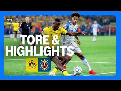 UEFA Champions League Borussia Dortmund vs Villarreal | Highlights und Tore