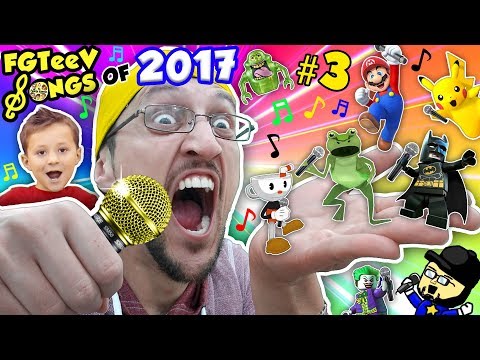 FGTeeV - FGTEEV SONGS of 2017 Part 3! Amazing Frog, Minecraft, Lego Dimensions, Scribblenauts =Youtube Rewind