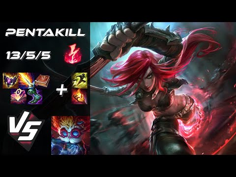 MID Katarina vs Heimerdinger [PENTAKILL] - EU Grandmaster Patch 25.S2.2
