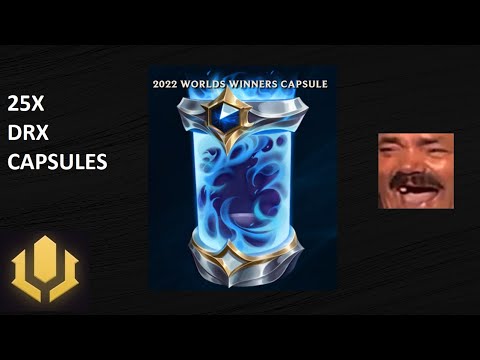 25X DRX CAPSULES OPENING [League of Legends]
