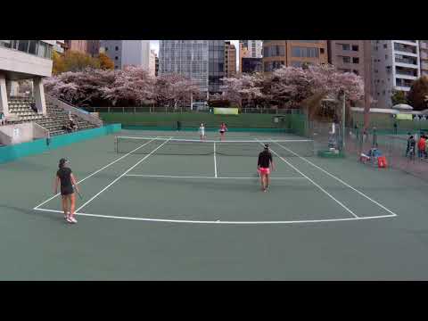 2019.4.11 本藤咲良/牛島里咲vsリー・ソラ/リー・ヤーシャン 6/6 女子ダブルス本戦1回戦【ITF ワールドテニスツアー富士薬品セイムス ウィメンズカップin大阪】