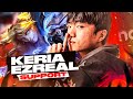 KERIA PLAYS EZREAL SUPPORT - T1 VS FOX