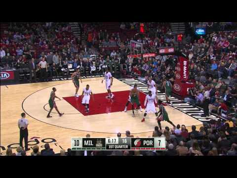 Giannis Antetokounmpo Highlights Bucks vs. Blazers 12.17.2014 - 10 Points, 6 Rebounds
