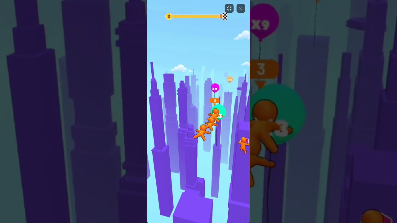 Cube Minion Rush gameplay walkthrough showcasing obstacle dodging and block math